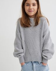 22A2-068 H&M Knit Sweater - Áo khoác - Áo lạnh - Áo len bé gái