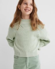 22A2-065 H&M Knit Sweater - 9-10 tuổi