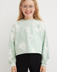 22A2-057 H&M Boxy Sweatshirt - Áo thun bé gái