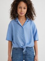 22A2-049 H&M Tie-hem Blouse - HÀNG GIẢM GIÁ