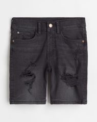 22Y1-151 H&M Slim Fit Denim Shorts - 12-14 tuổi
