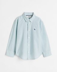22Y1-120 H&M Cotton Shirt - Áo sơ mi bé trai