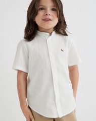 22Y1-117 H&M Shirt with Band Collar - Áo sơ mi bé trai
