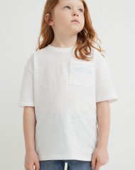 22Y1-103 H&M Oversized Chest-pocket T-shirt - 2-4 tuổi