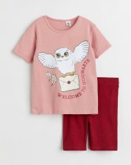 22Y1-052 H&M Printed Jersey Pajamas - Đồ bộ cho bé gái