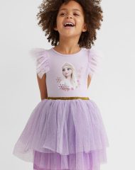 22Y1-046 H&M Printed Tulle Dress - 8-10 tuổi
