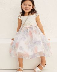 22Y1-039 H&M Lace and Tulle Dress - Váy, đầm bé gái