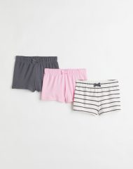 22Y2-011 H&M 3-pack Cotton Shorts - Quần short, quần lửng bé gái