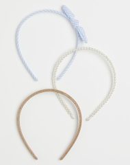 22Y2-094 H&M 3-pack Hairbands - 4-6 tuổi
