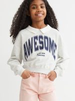22Y2-053 H&M Collared Sweatshirt - Áo khoác - Áo lạnh - Áo len bé gái