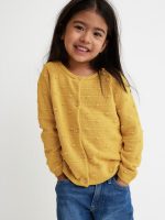 22Y3-006 H&M Textured-knit Cardigan - Áo khoác - Áo lạnh - Áo len bé gái
