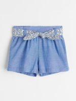 22U1-010 H&M Tie-belt Shorts - Quần short, quần lửng bé gái