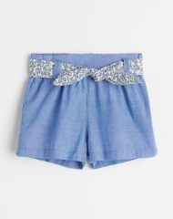 22U1-010 H&M Tie-belt Shorts - 2-4 tuổi