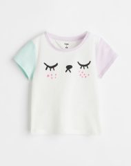 22U1-001 H&M Printed Cotton T-shirt - Tất cả sản phẩm