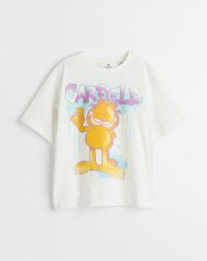 22U1-056 H&M Printed T-shirt - Áo thun bé gái