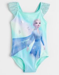 22U1-085 H&M Printed Swimsuit - 9-10 tuổi