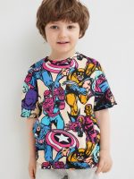 22U1-126 H&M Printed T-shirt - 2-4 tuổi