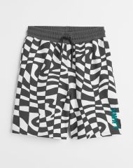 22U1-188 H&M Patterned Jersey Shorts - 12-14 tuổi