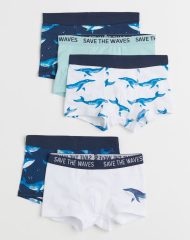 22U1-207 H&M 5-pack Boxer Shorts - 8-10 tuổi