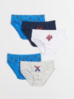 22U1-205 H&M 5-pack Printed Boys’ Briefs - Phụ kiện & giày dép cho bé