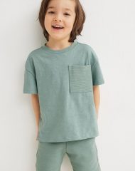 22U1-164 H&M 2-piece T-shirt and Shorts Set - Đồ bộ cho bé trai