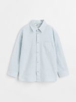 22U1-144 H&M Linen-blend Shirt - Áo sơ mi bé trai