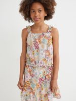 22U1-065 H&M Sleeveless Crop Top - 12-14 tuổi