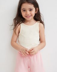 22U2-037 H&M 2-piece Set with Cotton Tank Top and Shorts - Đồ bộ cho bé gái