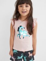 22U2-039 H&M 2-pack Motif-detail Set - Đồ bộ cho bé gái