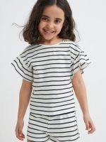 22U2-041 H&M Crinkled Set - Đồ bộ cho bé gái