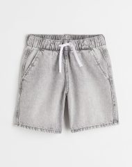 22U2-159 H&M Cotton Denim Pull-on Shorts - 8-10 tuổi