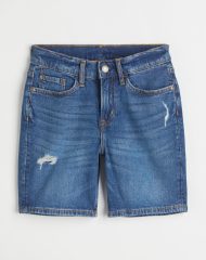 22U2-187 H&M Slim Fit Denim Shorts - 13-14 tuổi