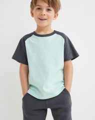 22U2-150 H&M 2-piece T-shirt and Shorts Set - Đồ bộ cho bé trai