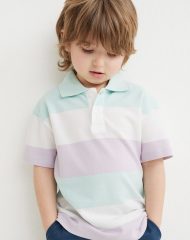 22U2-139 H&M Cotton Piqué Polo Shirt - Áo thun bé trai