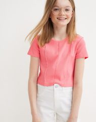 22U2-063 H&M Cotton Jersey Crop Top - Từ 14 tuổi trở lên