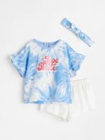 22L1-010 H&M 3-piece Printed Set - Đồ bộ cho bé gái
