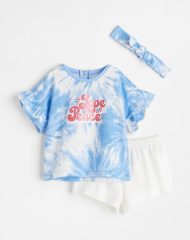 22L1-010 H&M 3-piece Printed Set - Đồ bộ cho bé gái