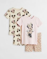 22L1-105 H&M 2-pack Printed Pajamas - 9-10 tuổi