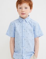 22L1-142 H&M Cotton Shirt - Áo sơ mi bé trai