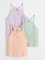 22L1-068 H&M 3-pack Ribbed Tank Tops - HÀNG GIẢM GIÁ