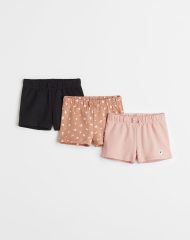 22L2-017 H&M 3-pack Cotton Shorts - Quần short, quần lửng bé gái
