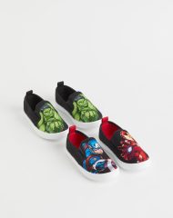 22L2-087 H&M 2 Pairs Slip-on Shoes - 4-6 tuổi