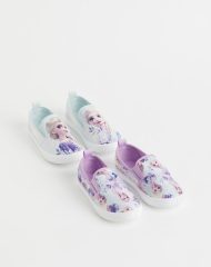 22L2-051 H&M 2-pack Printed Slip-on Shoes - Giày, dép, sandal cho bé gái