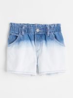 22G1-015 H&M Cotton Denim Paper-bag Shorts - Quần short, quần lửng bé gái