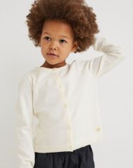 22G1-010 H&M Fine-knit Cotton Cardigan - 2-4 tuổi