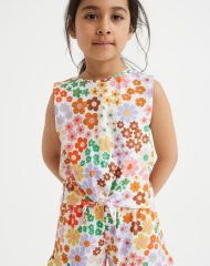 22G2-012 H&M 2-piece Cotton Jersey Set - Đồ bộ cho bé gái