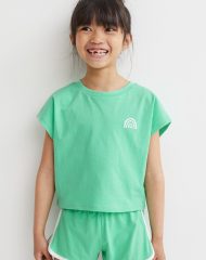 22G2-009 H&M 2-piece cotton set - Đồ bộ cho bé gái