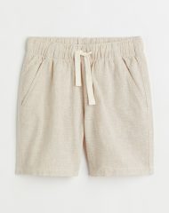 22G2-057 H&M Linen-blend Shorts - Quần short, quần lửng bé trai