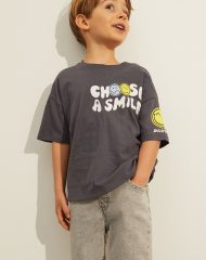 22G3-055 H&M Oversized Printed T-shirt - Áo thun bé trai