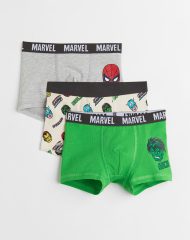 22G3-072 H&M 3-pack Boxer Shorts - 7 tuổi